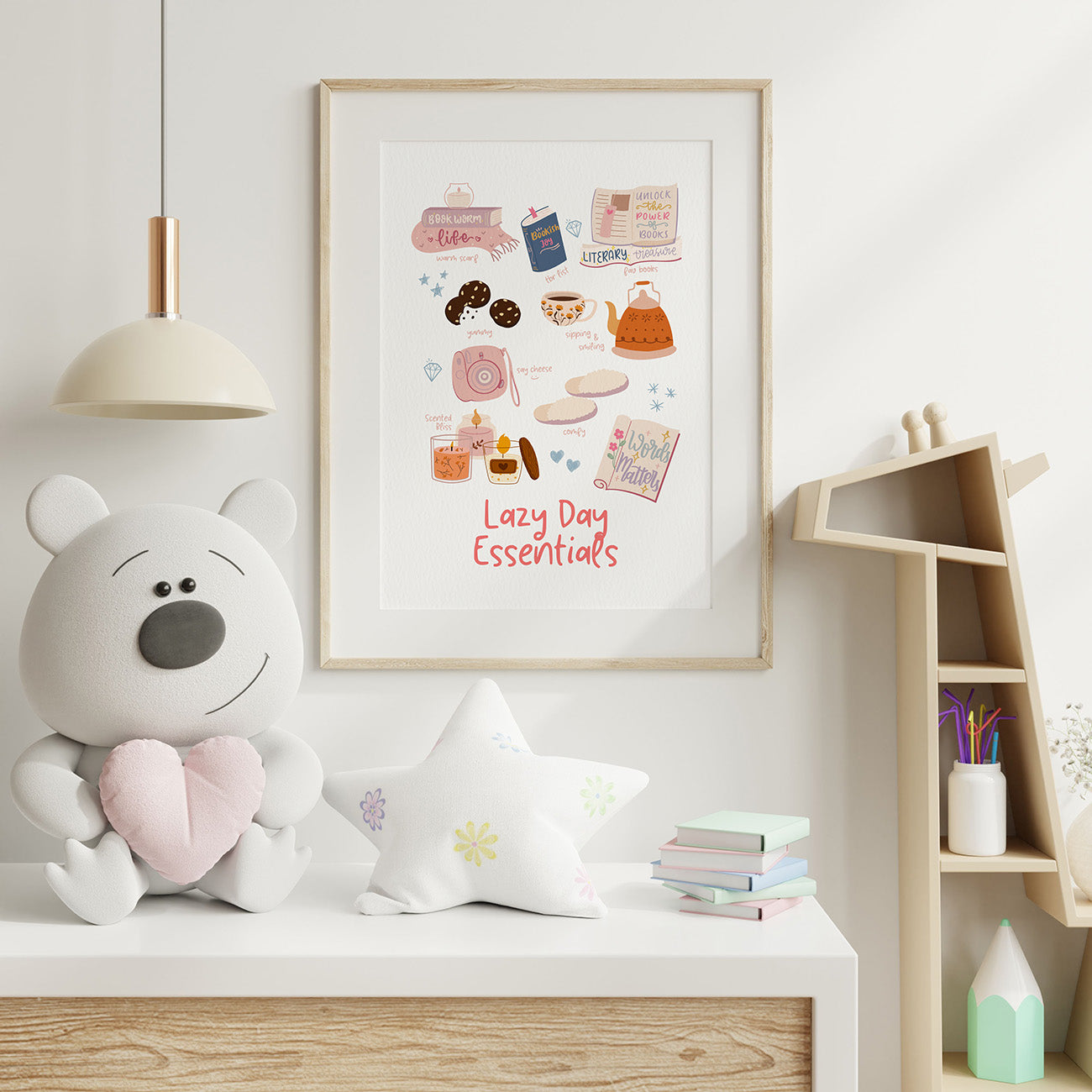 Lazy Day Vibes Wall Art - With Frame