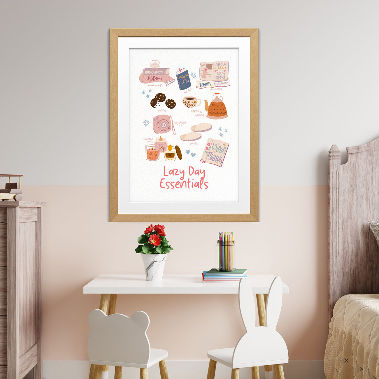 Lazy Day Vibes Wall Art - With Frame