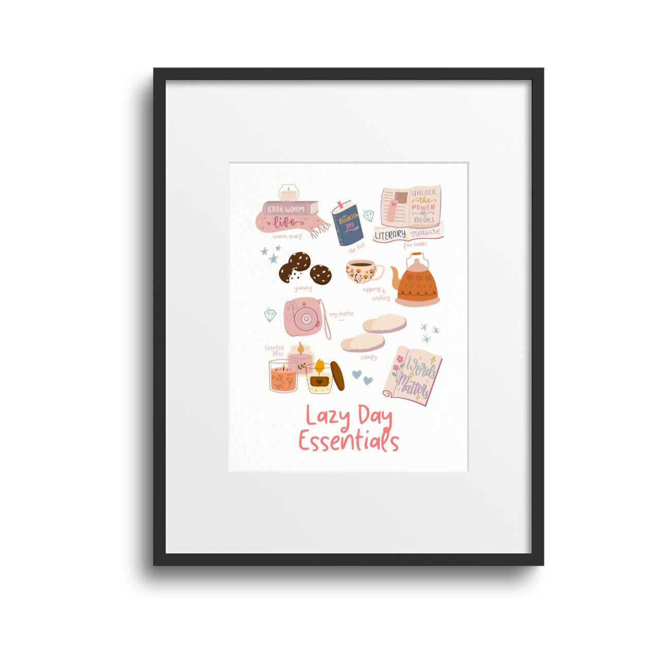 Lazy Day Vibes Wall Art - With Frame