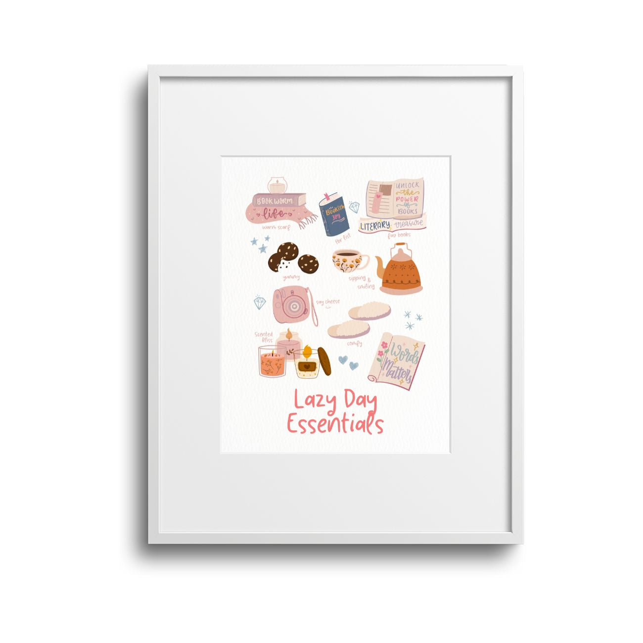 Lazy Day Vibes Wall Art - With Frame