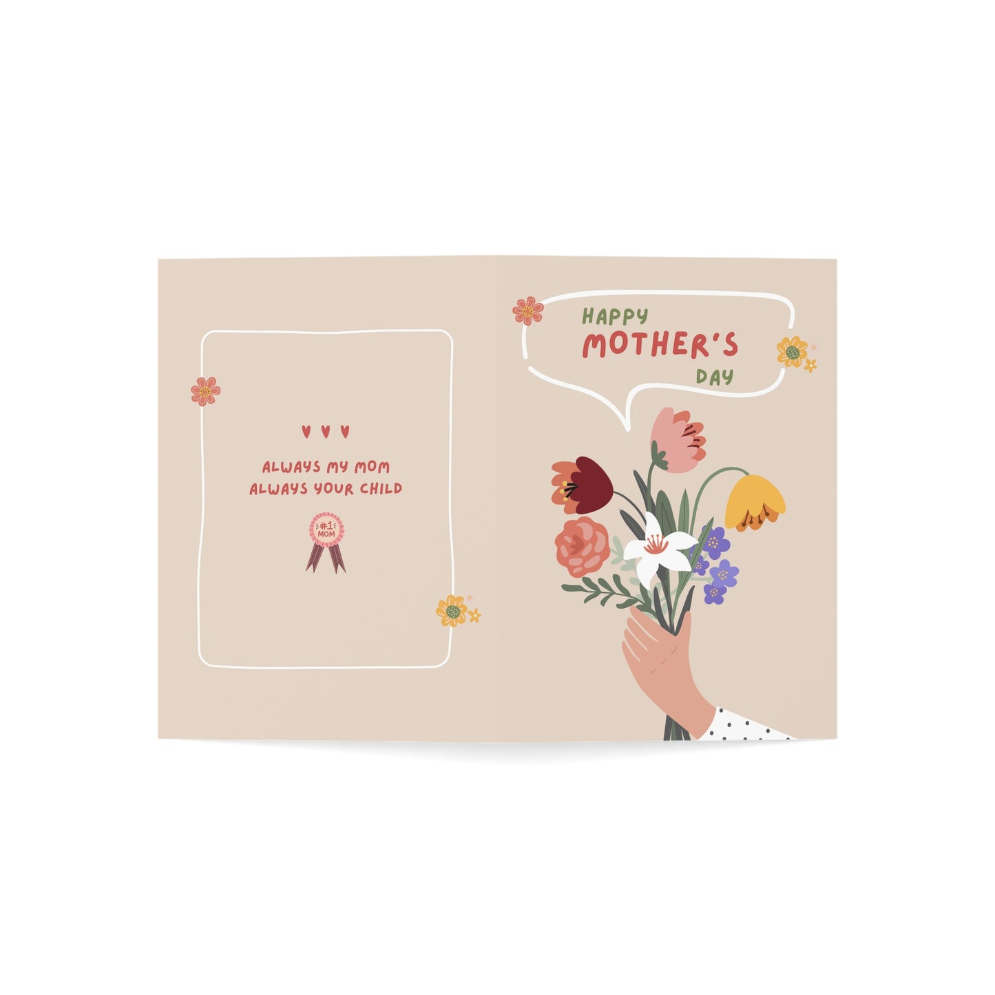 Mother's Day Card Floral Bouquet