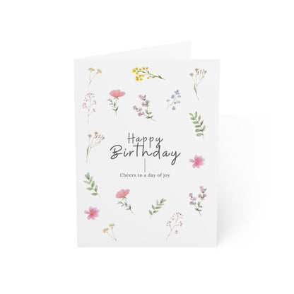 Birthday Watercolor Floral Greeting Cards