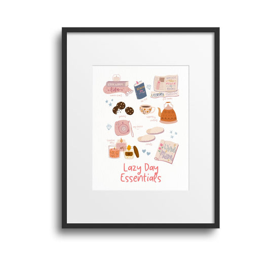Lazy Day Vibes Wall Art - With Frame