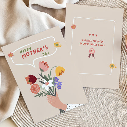 Mother's Day Card Floral Bouquet