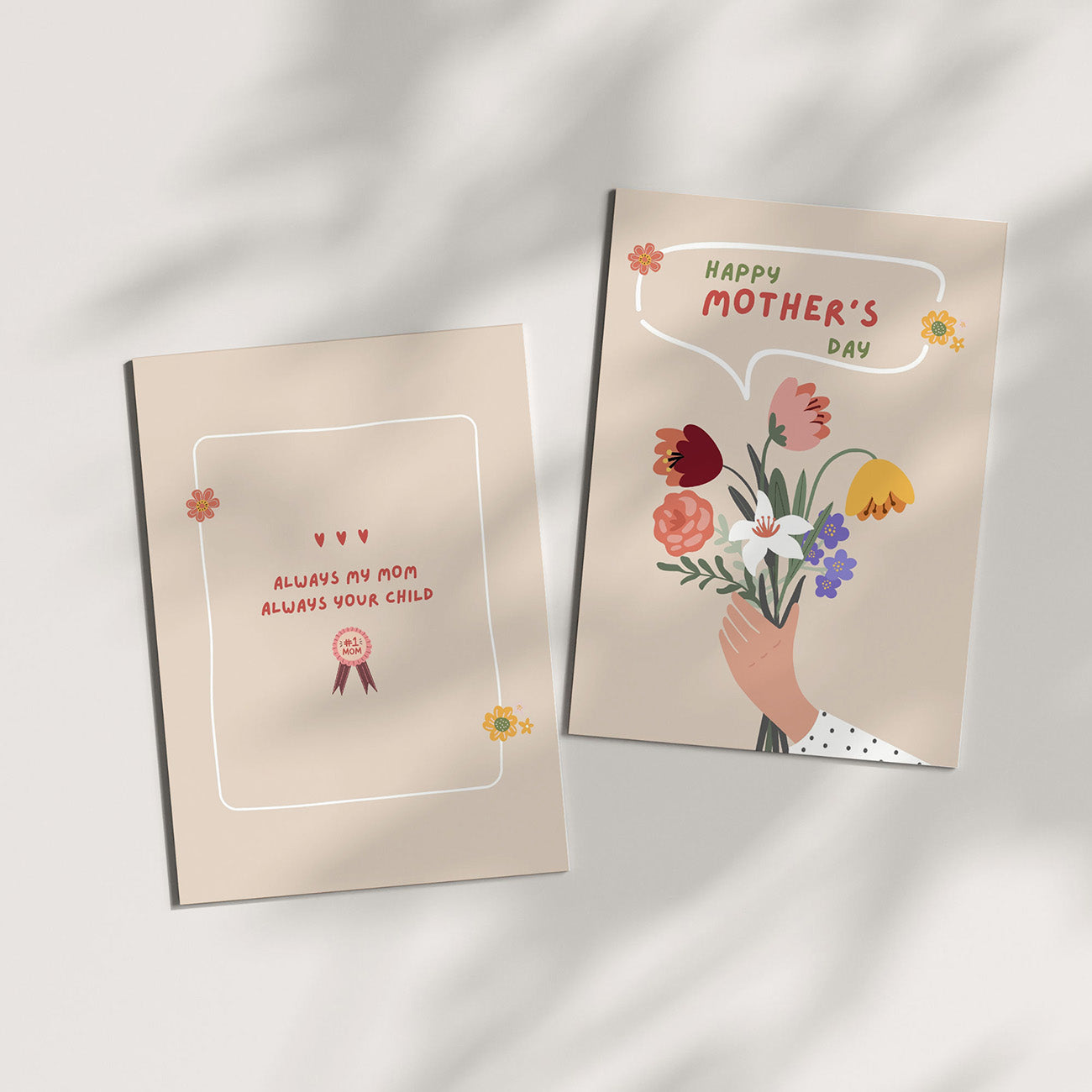 Mother's Day Card Floral Bouquet - Digital download