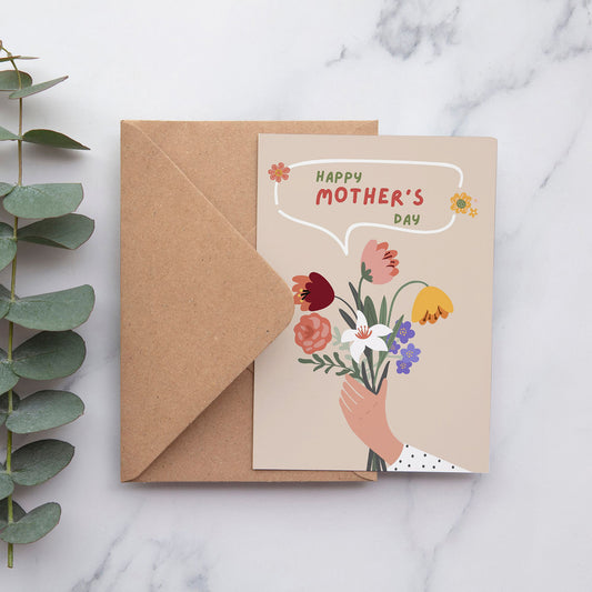 Mother's Day Card Floral Bouquet - Digital download