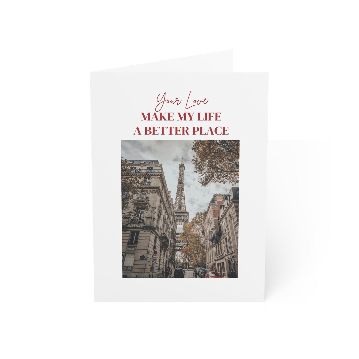 Eiffel Tower Paris Valentine's Day Card