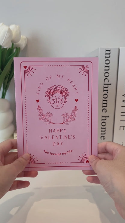 King of My Heart Valentine's Day Card - Digital download